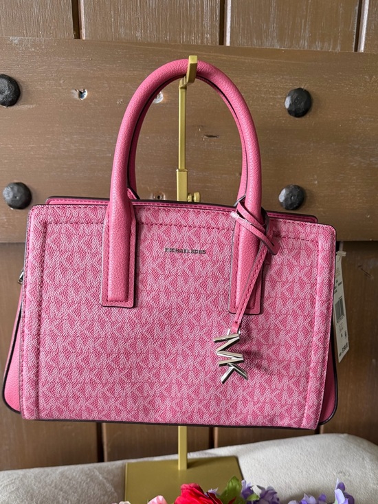 Michael Kors Handbags - Michael Kors Laila Small Signature Logo Satchel NWT originally $280